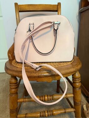 A New Day Blush Pink Dome Satchel Bag